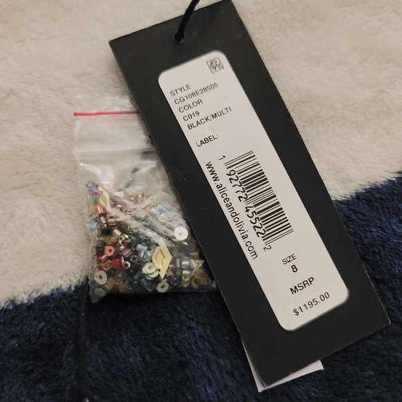 FLORENCIA EMBELLISHED MINI DRESS size 8 - Alice + Olivia - Picture 15 of 16